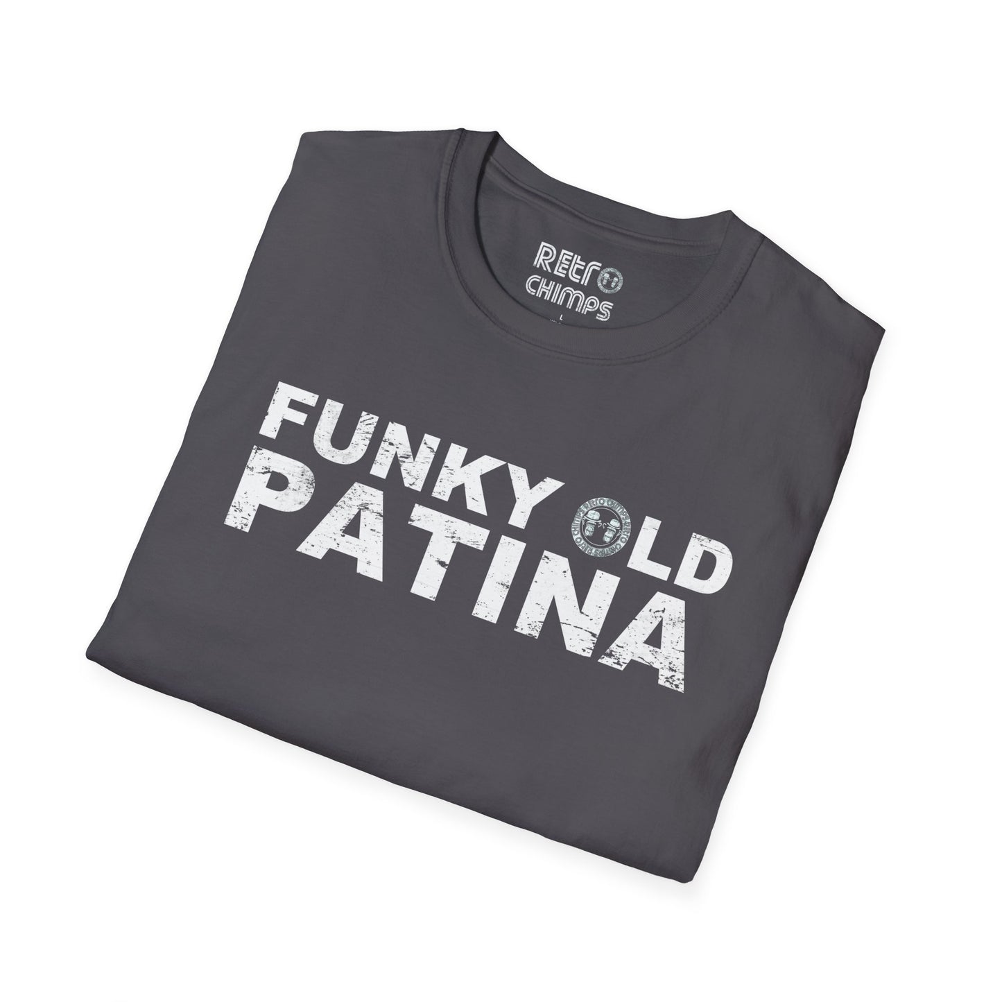 Retro Chimps Funky Old Patina Logo T-Shirt