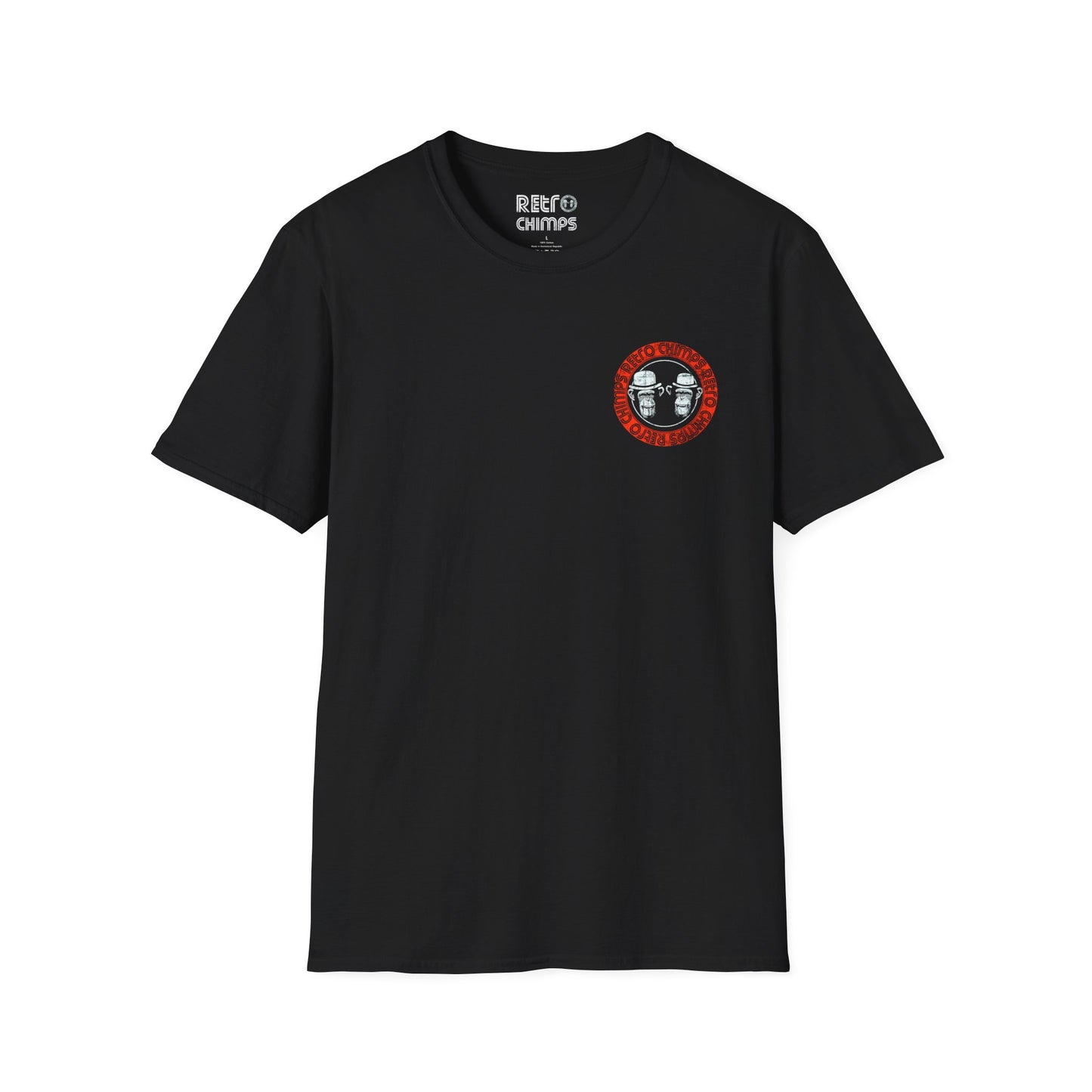 Retro Chimps Red & White Badge Logo T-Shirt