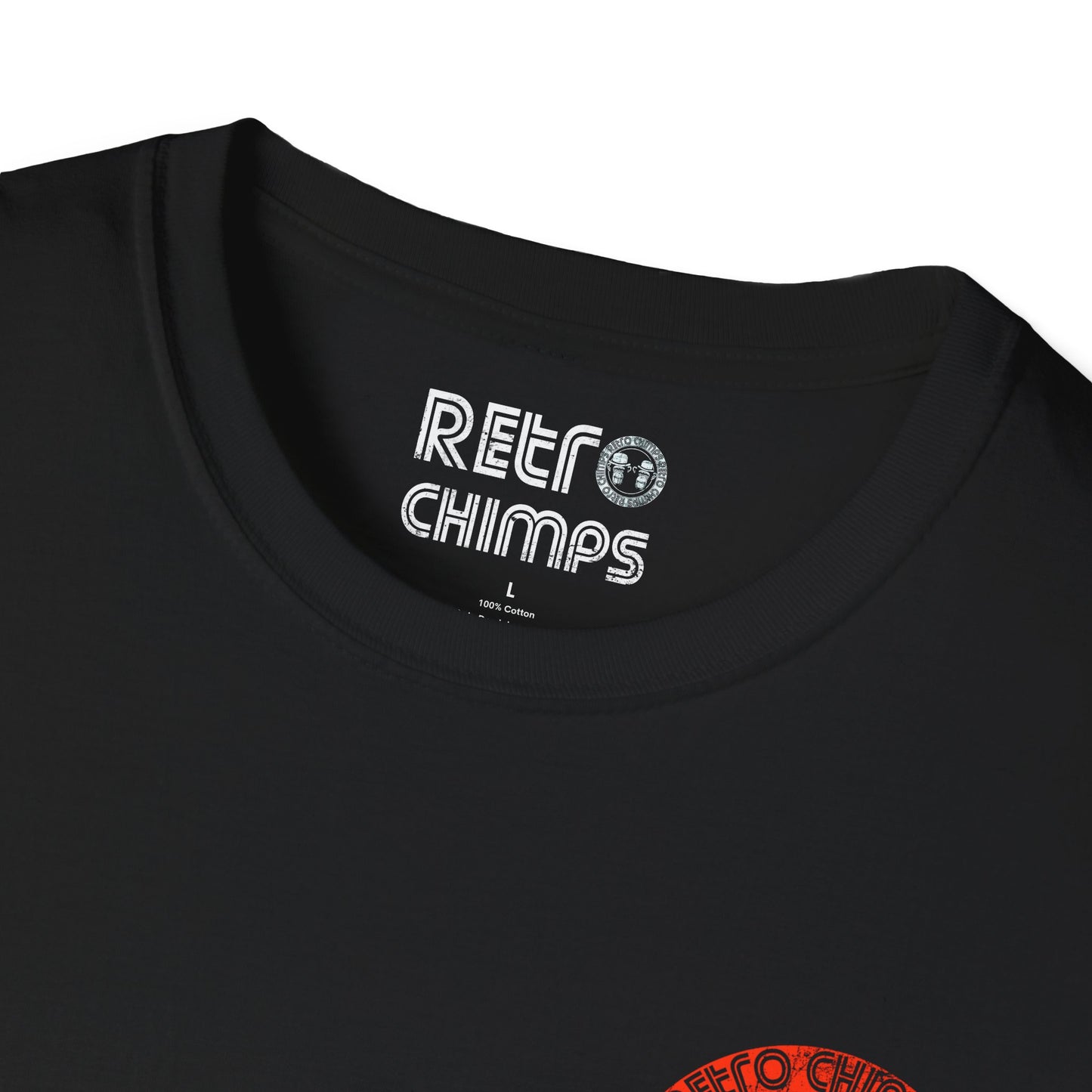 Retro Chimps Red & White Badge Logo T-Shirt