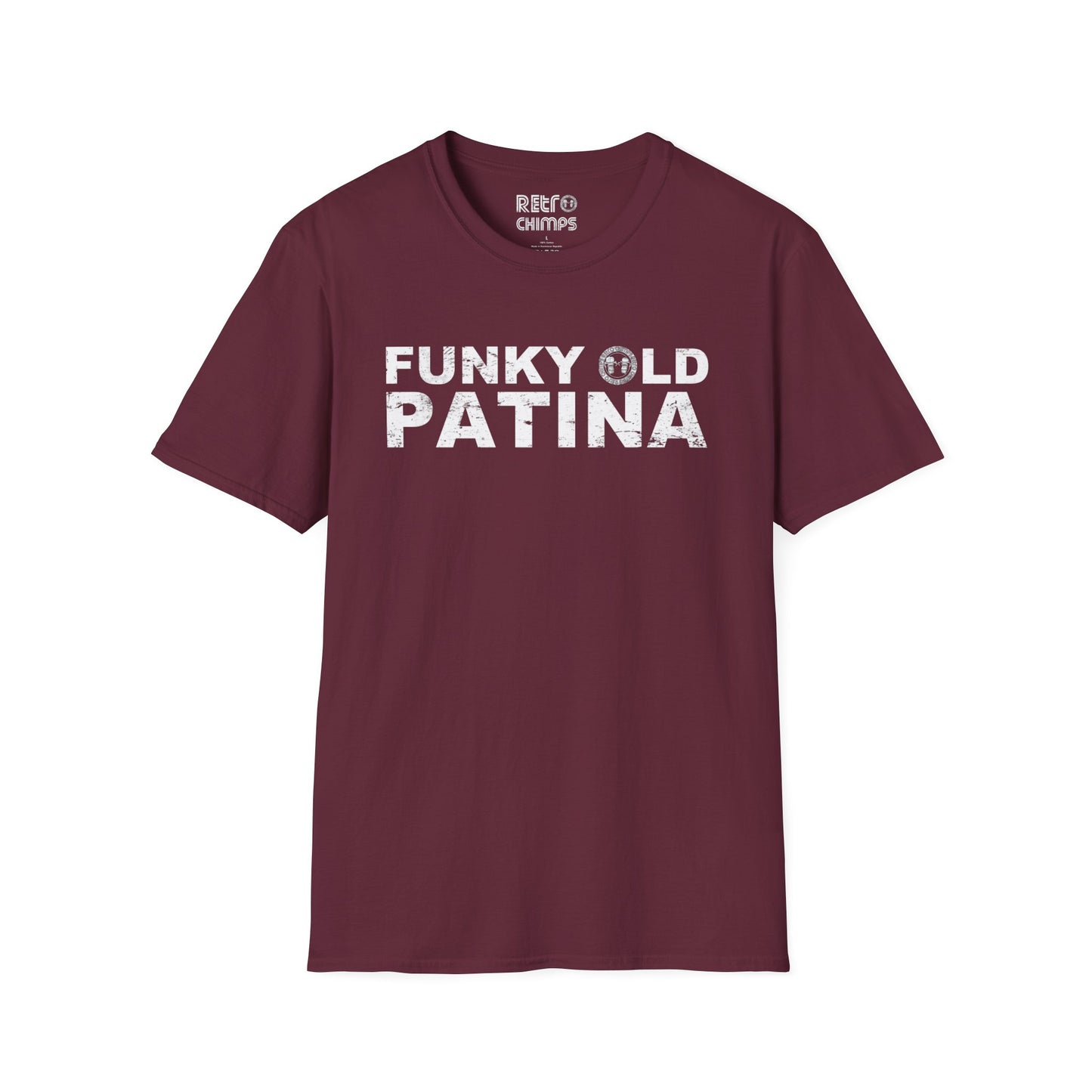 Retro Chimps Funky Old Patina Logo T-Shirt