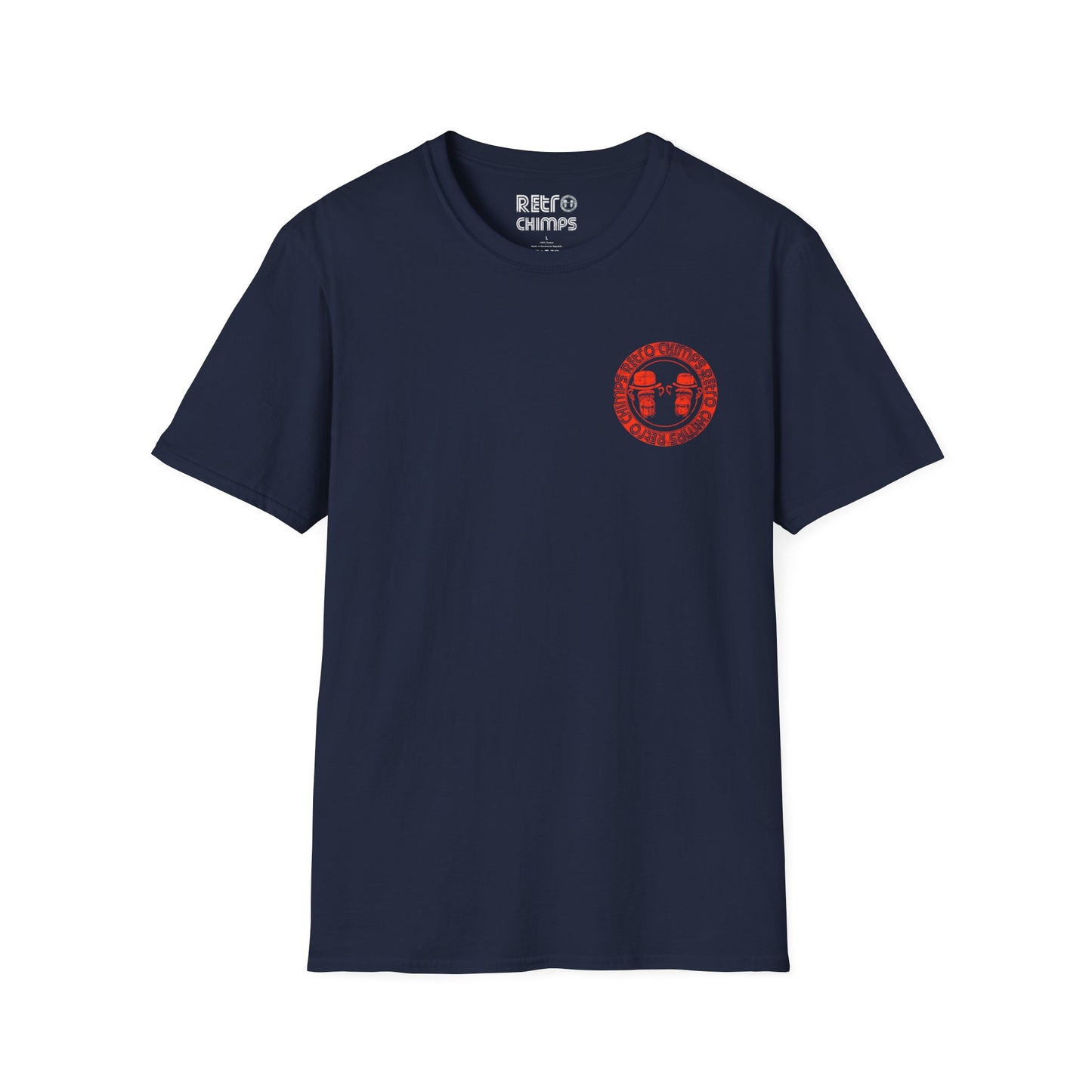 Retro Chimps Red Badge Logo T-Shirt