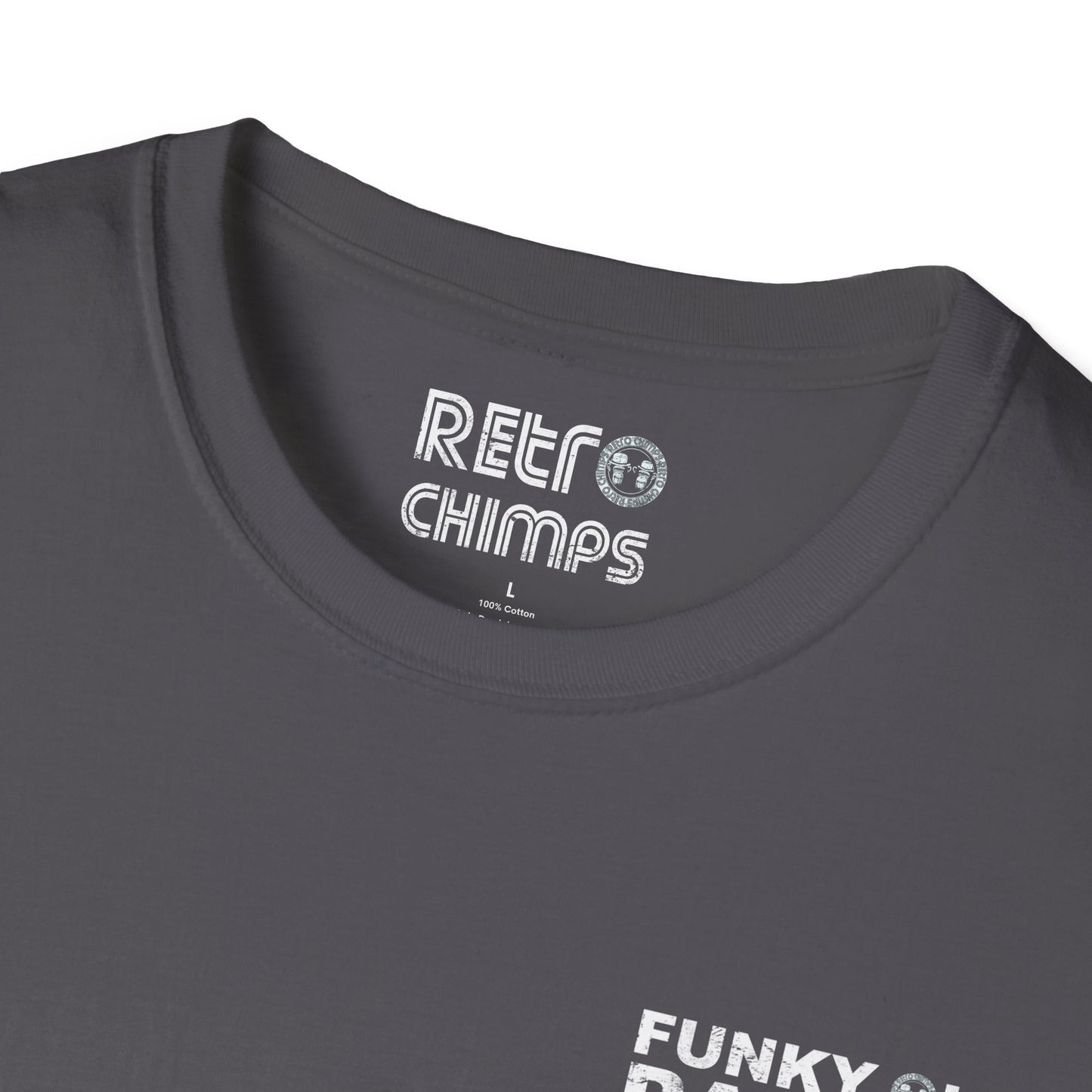 Retro Chimps Funky Old Patina Badge Logo T-Shirt
