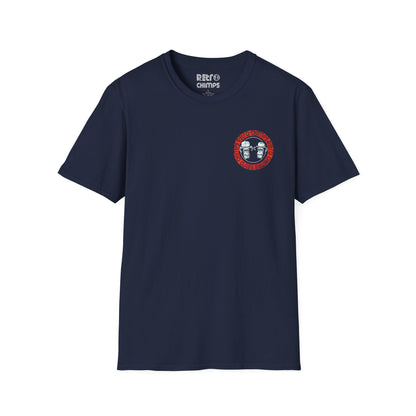 Retro Chimps Red & White Badge Logo T-Shirt