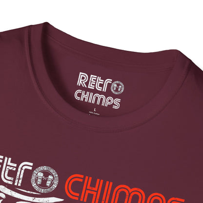 Retro Chimps Part Logo Red & White T-Shirt