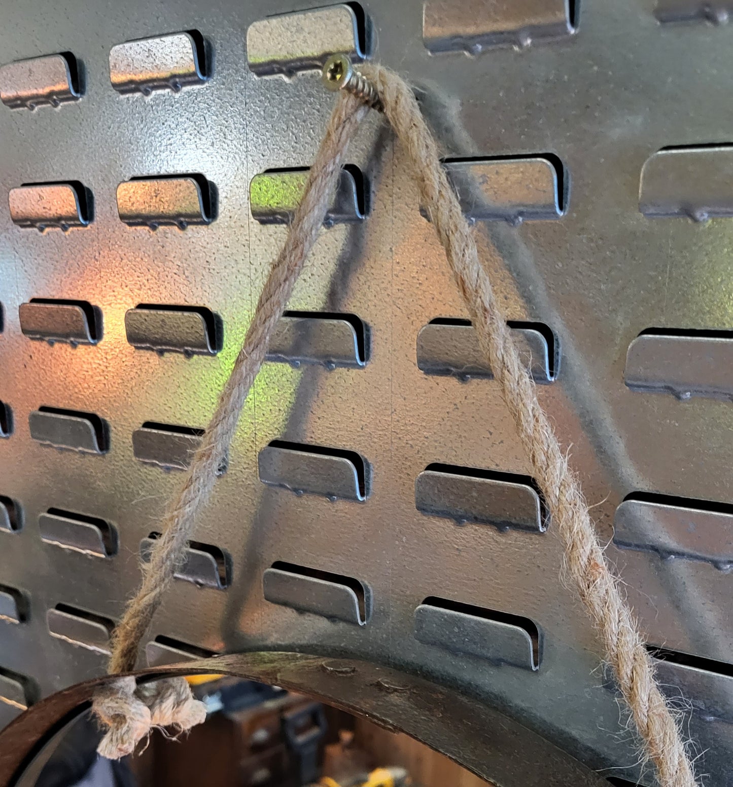 Whiskey Barrel Metal Hoop Mirror