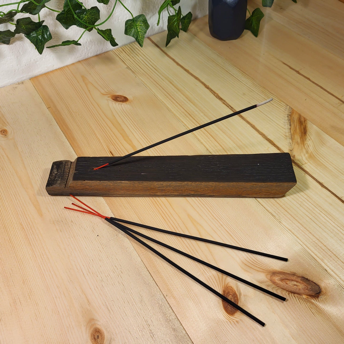 Hand-Crafted Whiskey Barrel Stave Incense Burner