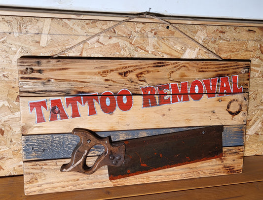 Tattoo Removal Wooden Wall Art