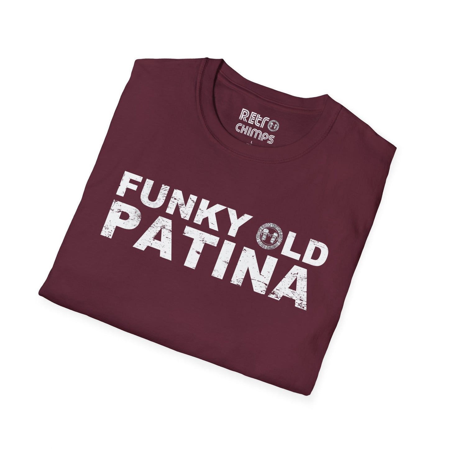 Retro Chimps Funky Old Patina Logo T-Shirt