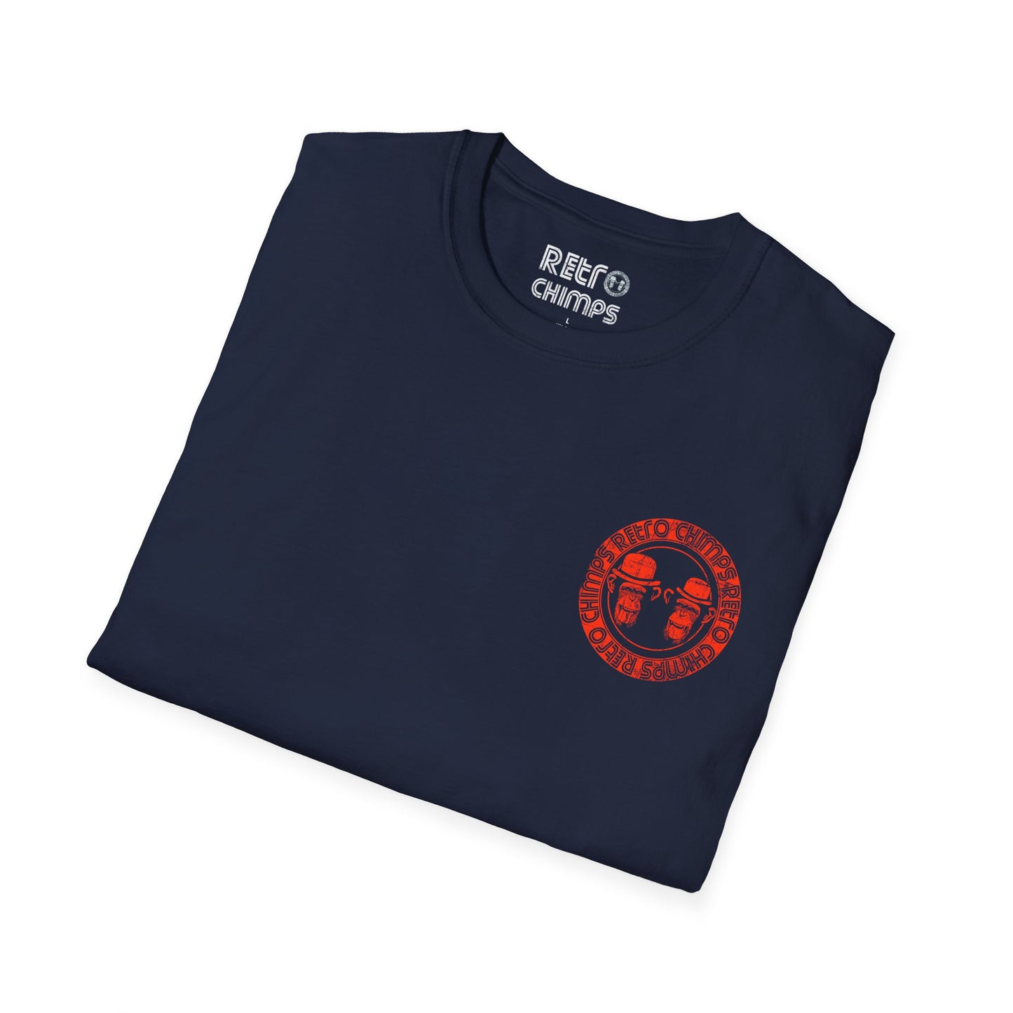 Retro Chimps Red Badge Logo T-Shirt