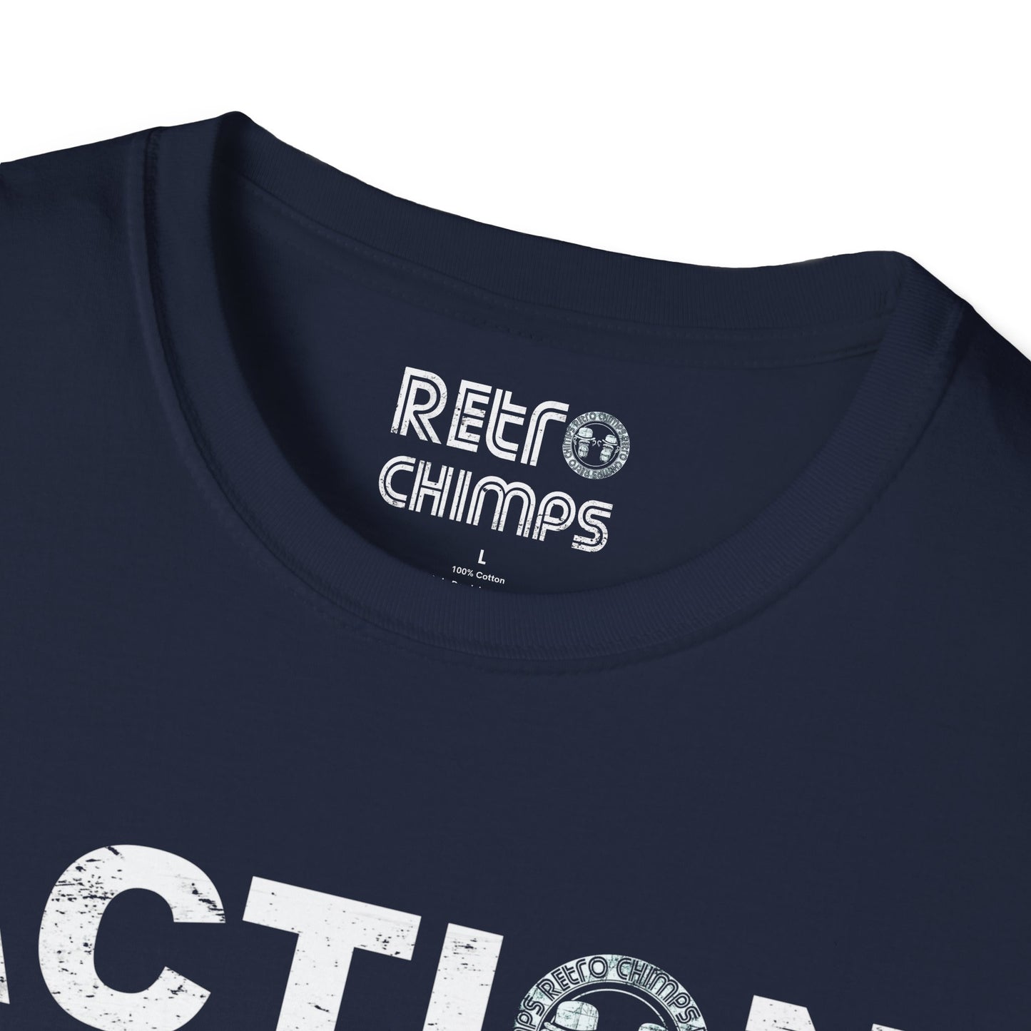 Retro Chimps Action Inspires Red & White Logo T-Shirt