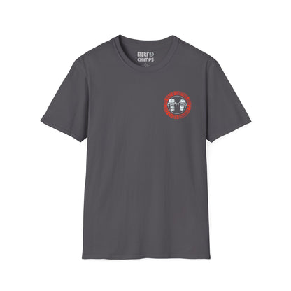 Retro Chimps Red & White Badge Logo T-Shirt