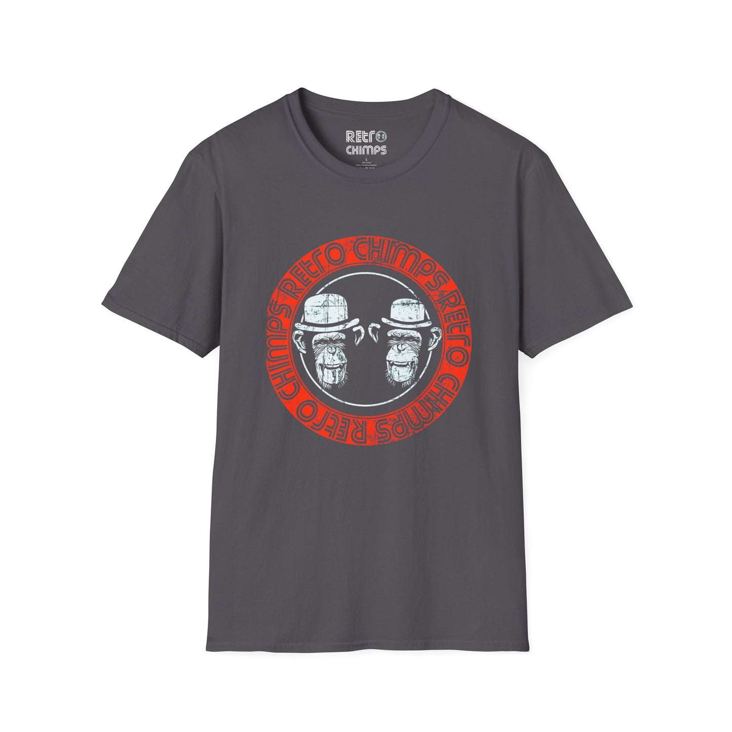 Retro Chimps Red & White Logo T-Shirt