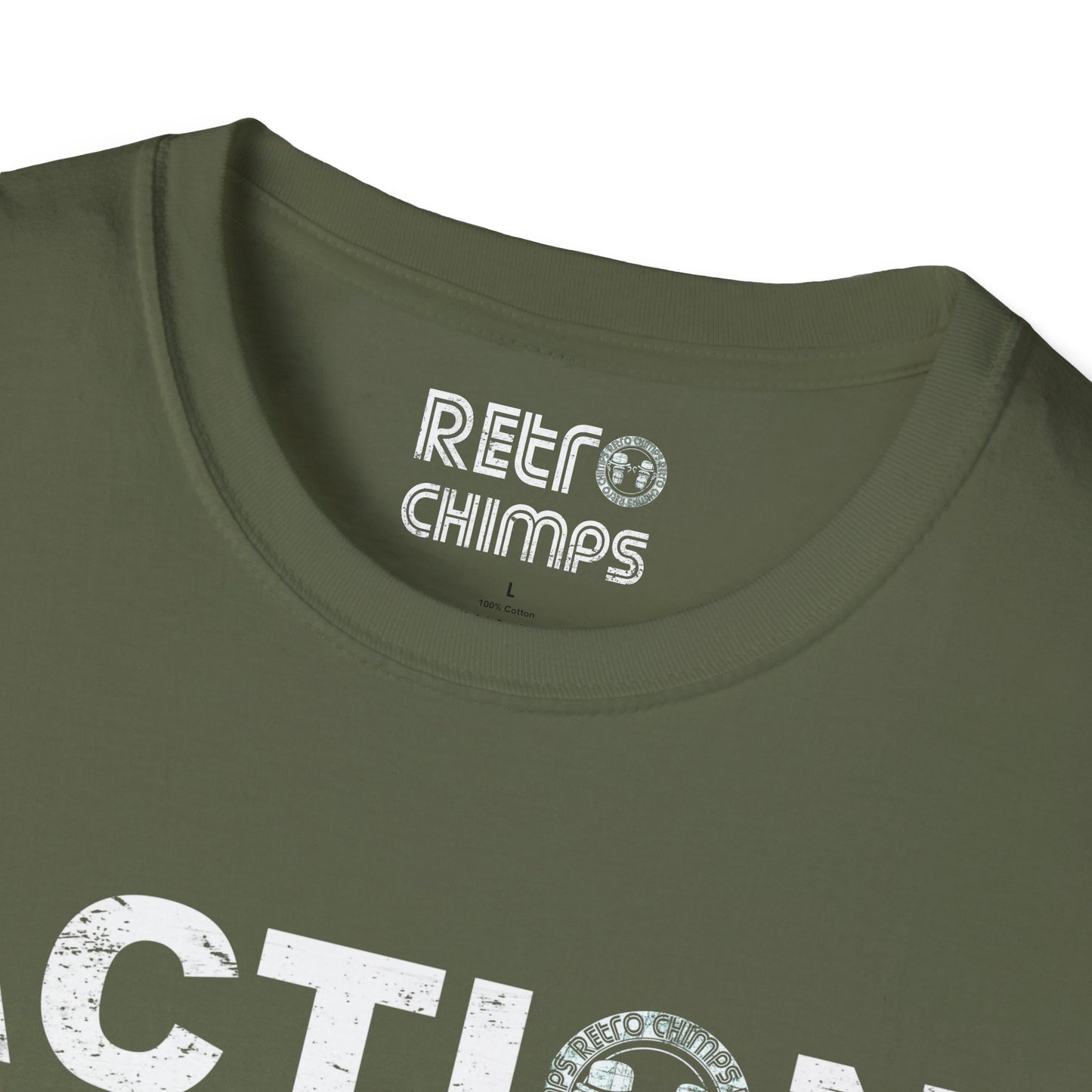 Retro Chimps Action Inspires Logo T-Shirt