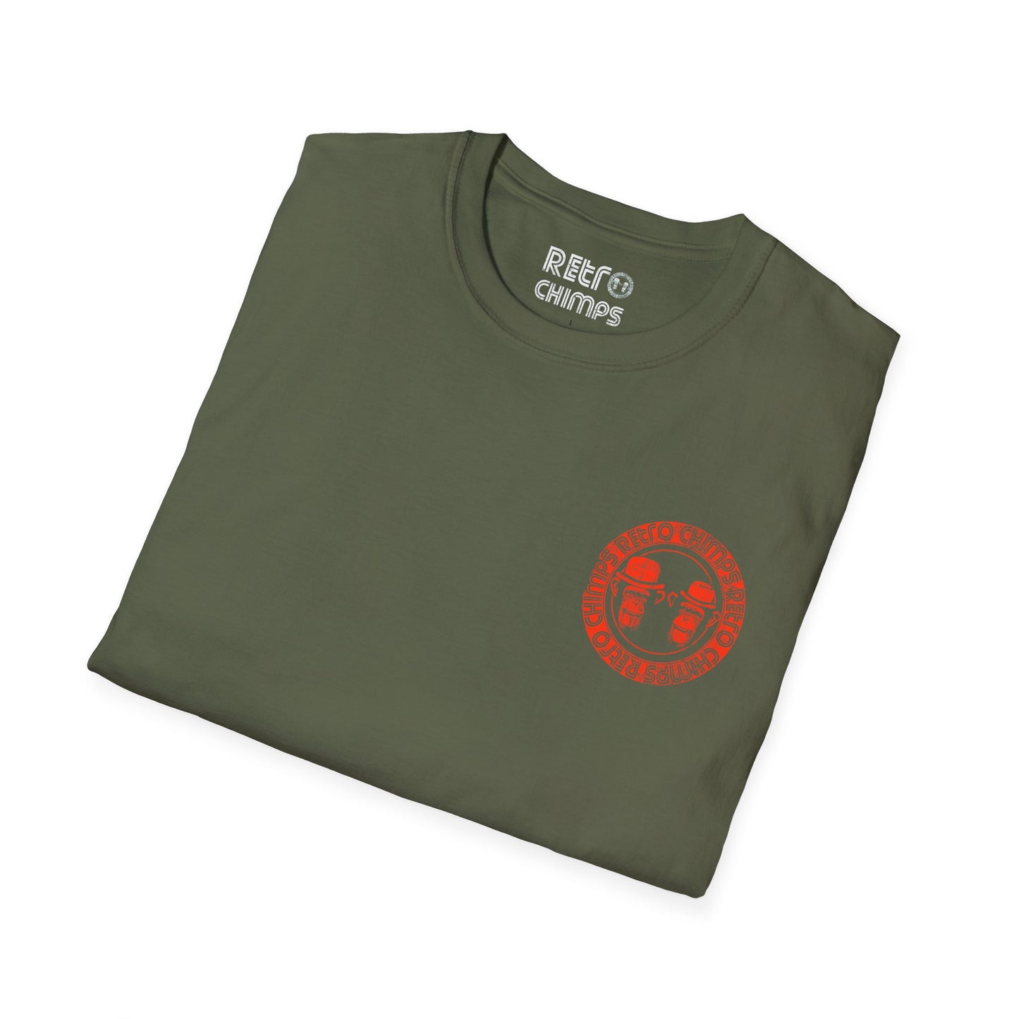 Retro Chimps Red Badge Logo T-Shirt