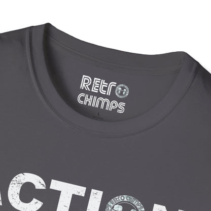 Retro Chimps Action Inspires Red & White Logo T-Shirt