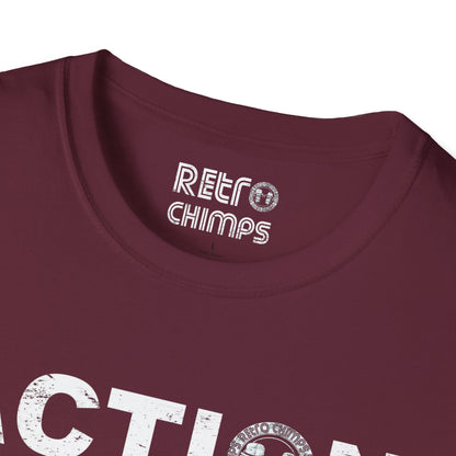 Retro Chimps Action Inspires Red & White Logo T-Shirt