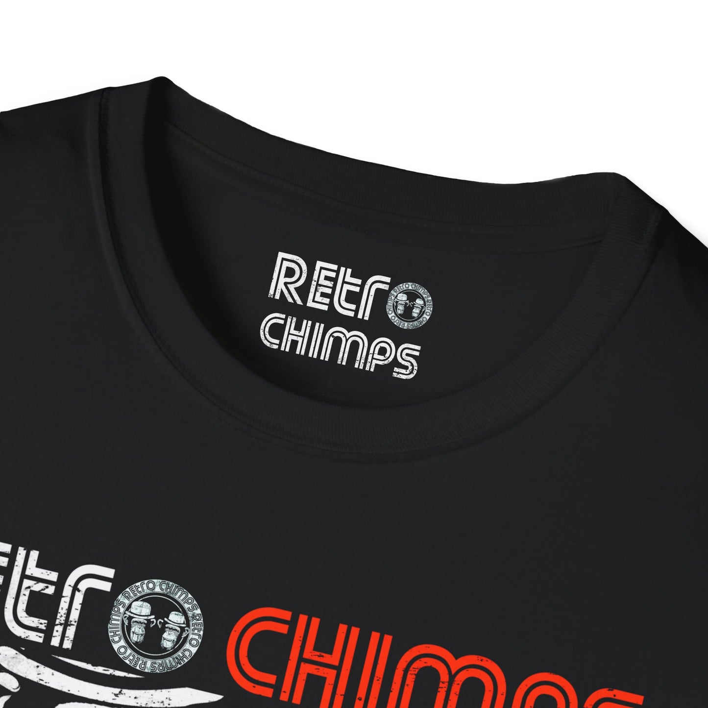 Retro Chimps Part Logo Red & White T-Shirt