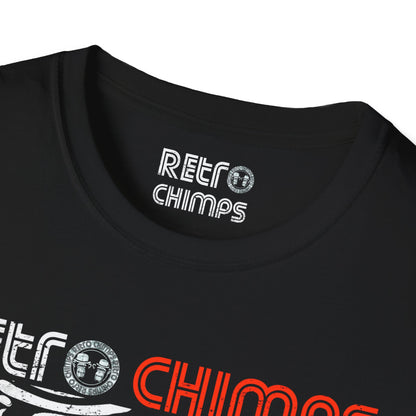 Retro Chimps Part Logo Red & White T-Shirt