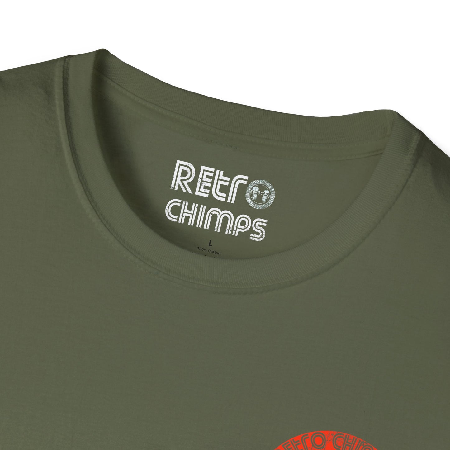 Retro Chimps Red Badge Logo T-Shirt